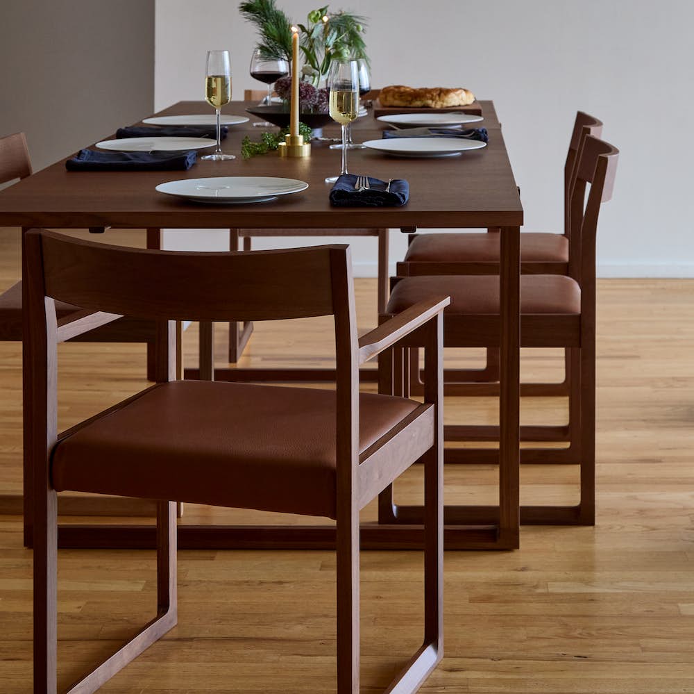 Matera Dining Table, Matera Dining Chairs and Non-Random Pendants