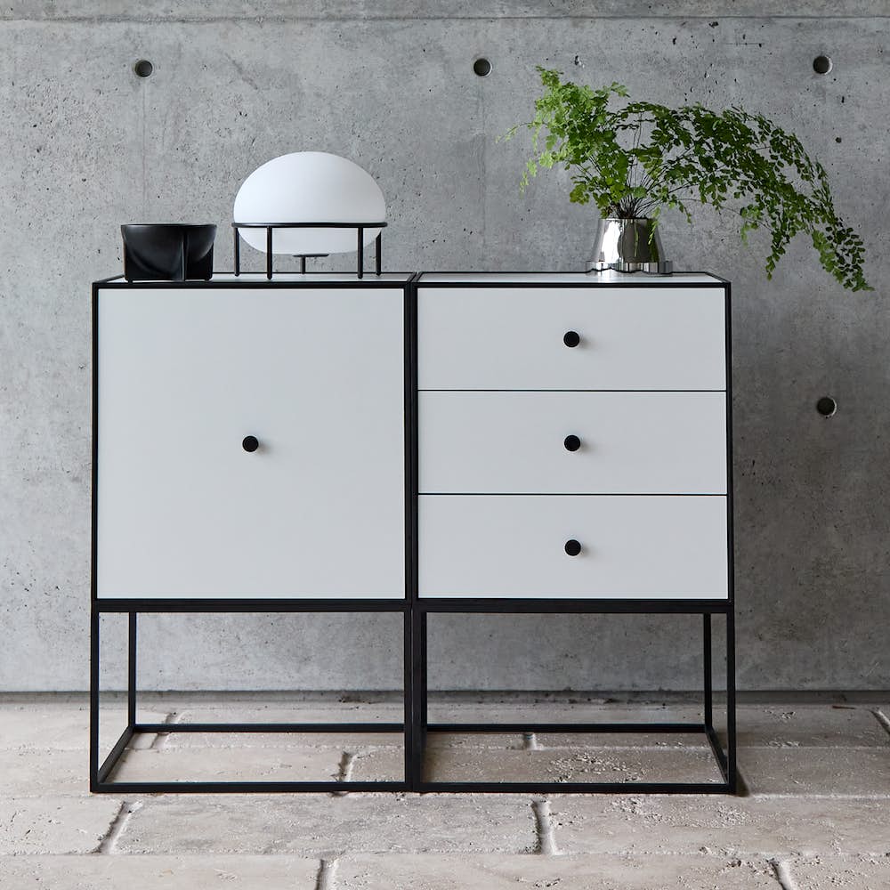 Frame Sideboard and Pump Table Lamp